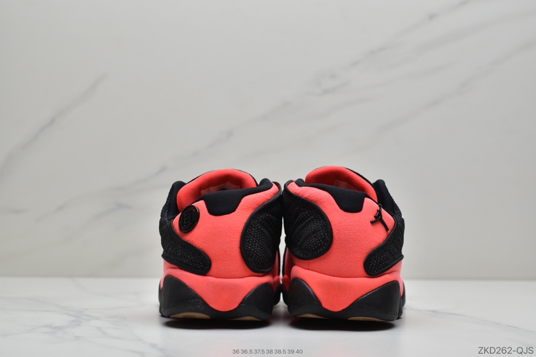 270 公司级 CLOT x Air Jordan 13 Low “Black and red”黑红 AT3102-006