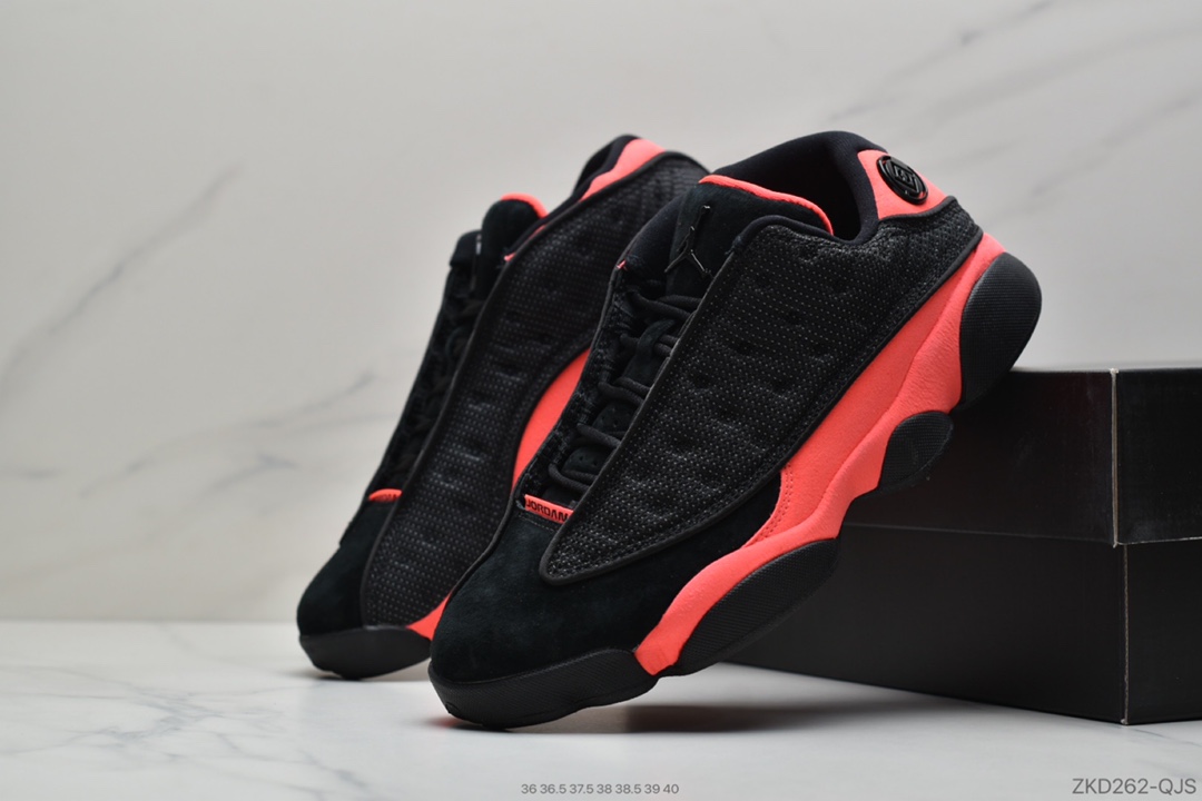 270 公司级 CLOT x Air Jordan 13 Low “Black and red”黑红 AT3102-006