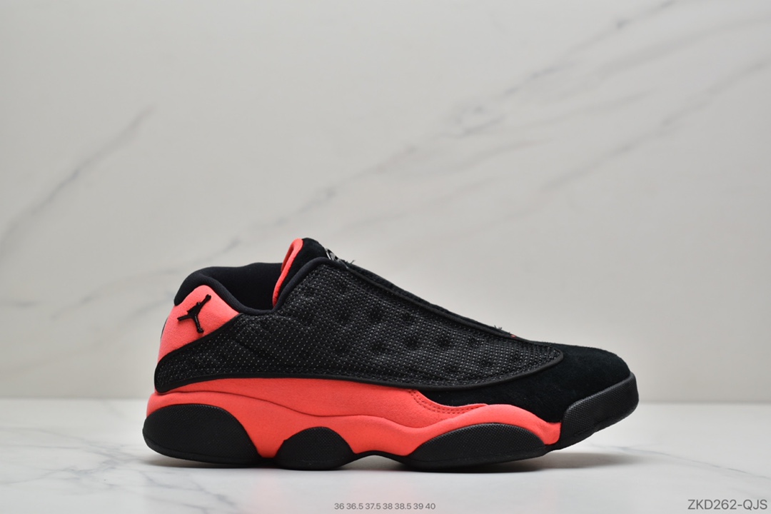 270 公司级 CLOT x Air Jordan 13 Low “Black and red”黑红 AT3102-006
