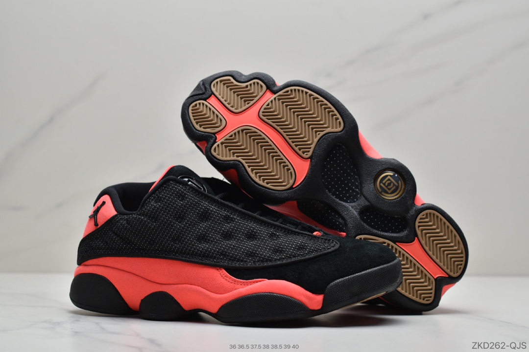270 公司级 CLOT x Air Jordan 13 Low “Black and red”黑红 AT3102-006