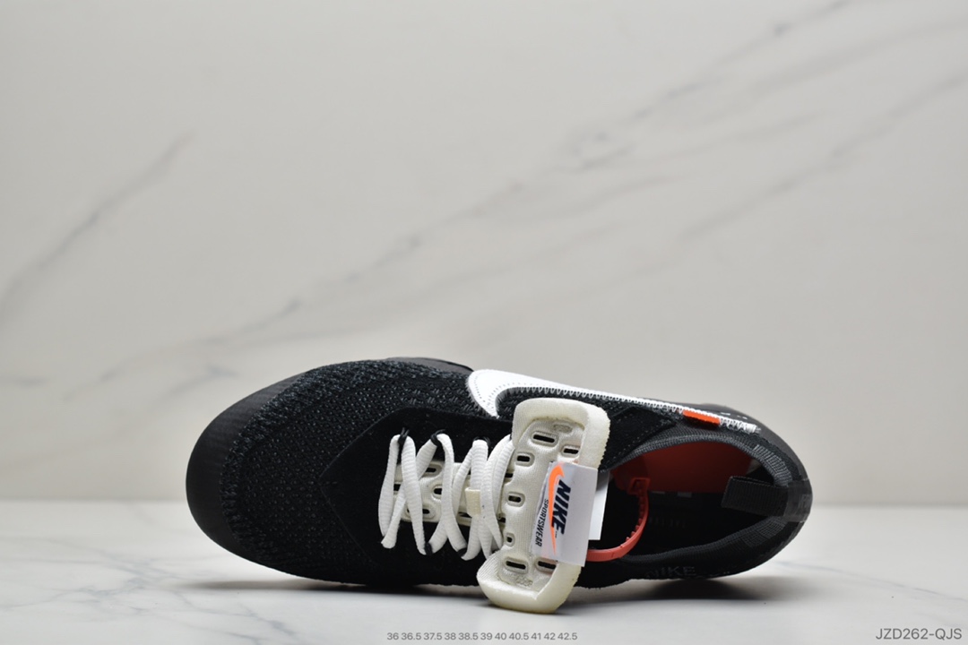 140 公司级OFF-WHITE x Air Vapor Max 2.0 二代大气垫百搭慢跑鞋 AA3831-001