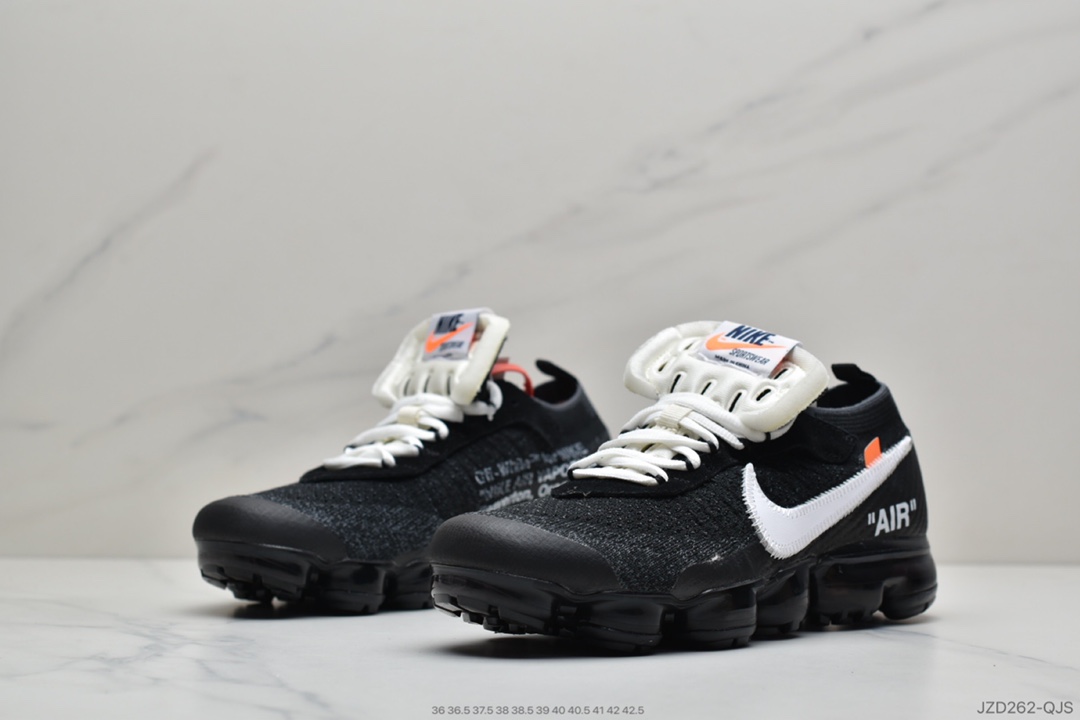 140 公司级OFF-WHITE x Air Vapor Max 2.0 二代大气垫百搭慢跑鞋 AA3831-001