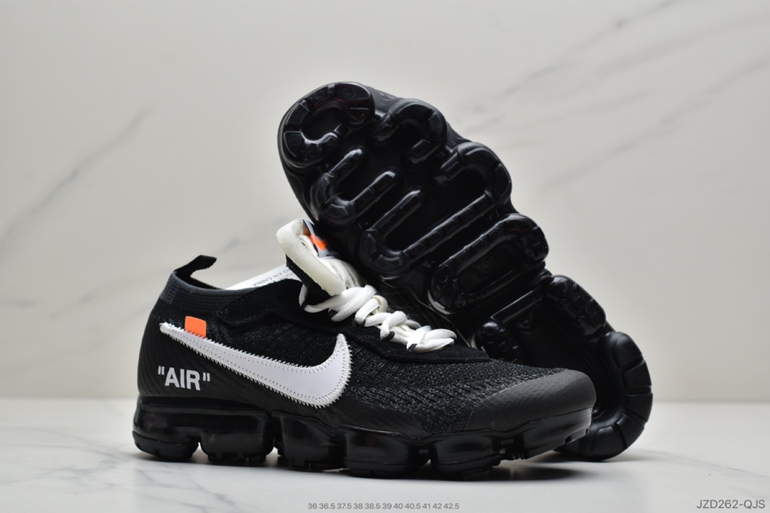 140 公司级OFF-WHITE x Air Vapor Max 2.0 二代大气垫百搭慢跑鞋 AA3831-001