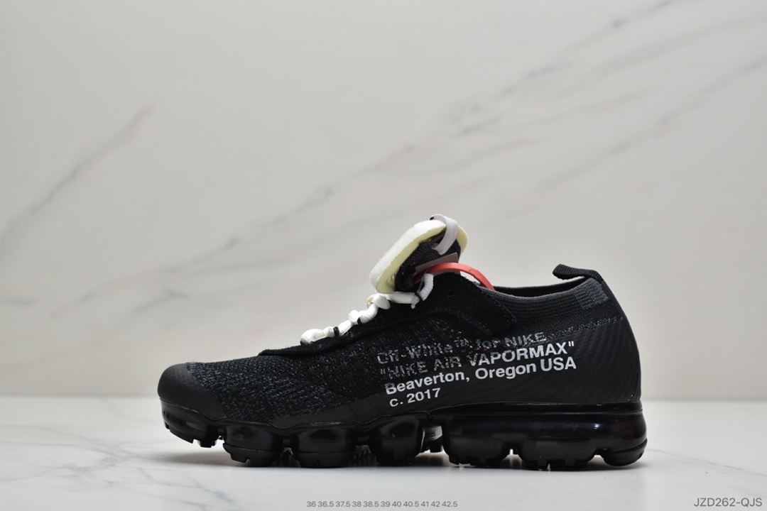 140 公司级OFF-WHITE x Air Vapor Max 2.0 二代大气垫百搭慢跑鞋 AA3831-001