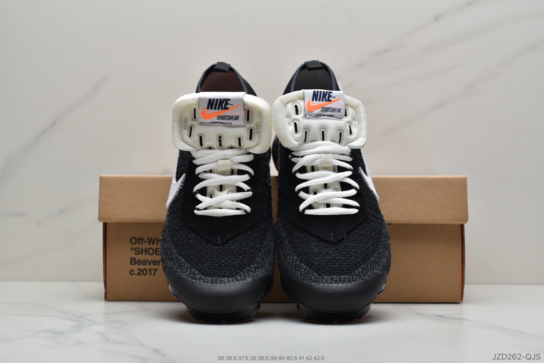 140 公司级OFF-WHITE x Air Vapor Max 2.0 二代大气垫百搭慢跑鞋 AA3831-001