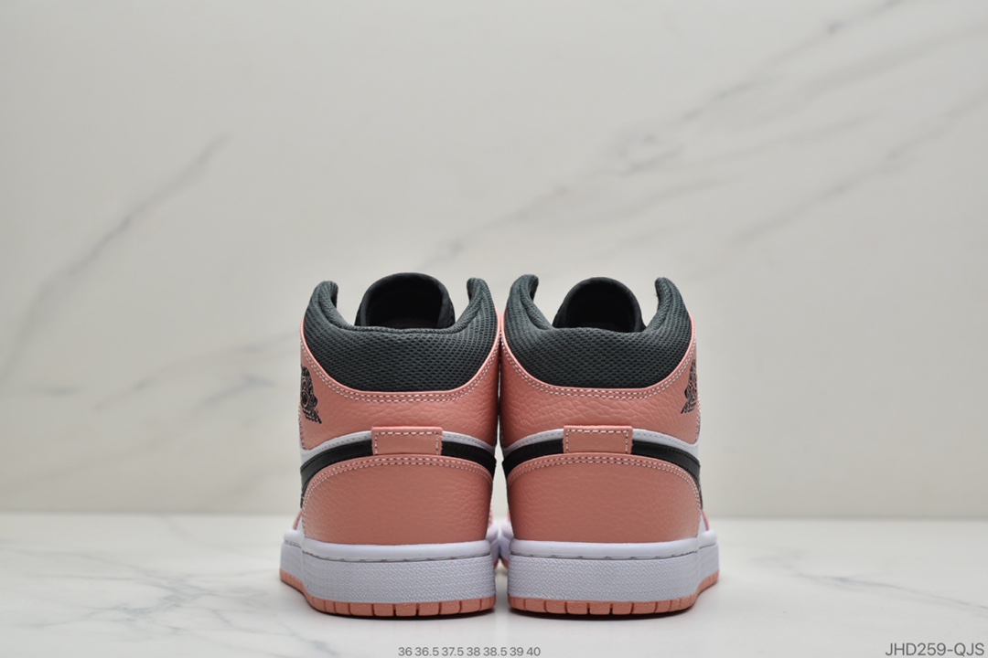 190 公司级Air Jordan 1 Mid “Pink Quartz” 中帮 粉色石英 555112-603