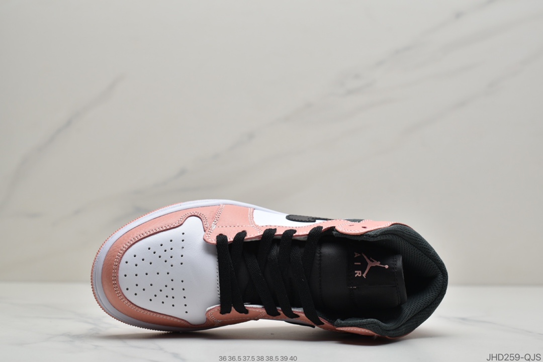 190 公司级Air Jordan 1 Mid “Pink Quartz” 中帮 粉色石英 555112-603