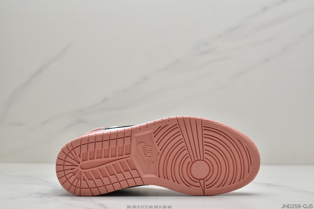 190 公司级Air Jordan 1 Mid “Pink Quartz” 中帮 粉色石英 555112-603