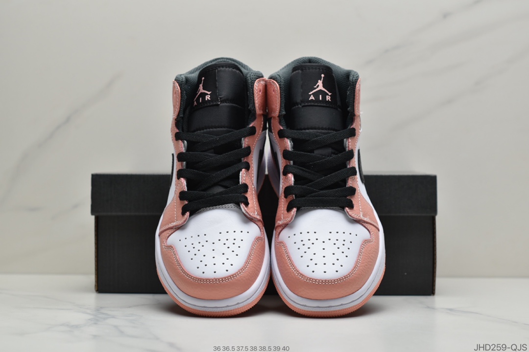 190 公司级Air Jordan 1 Mid “Pink Quartz” 中帮 粉色石英 555112-603