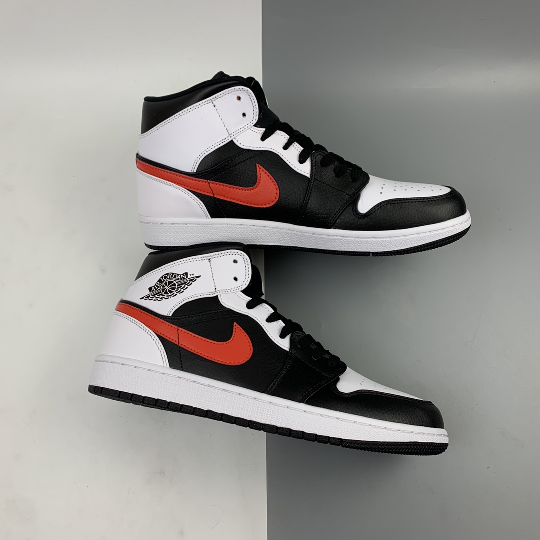 240 Air Jordan 1 Mid AJ1 乔1 中帮百搭休闲运动板鞋 554724-075