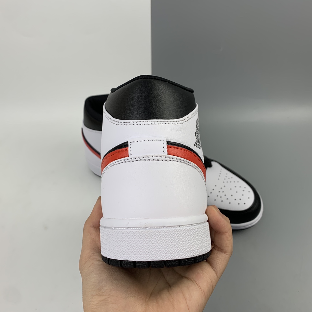240 Air Jordan 1 Mid AJ1 乔1 中帮百搭休闲运动板鞋 554724-075