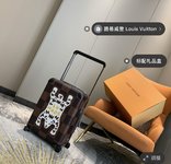 Louis Vuitton Bags Trolley Case Damier Ebene Canvas Cowhide