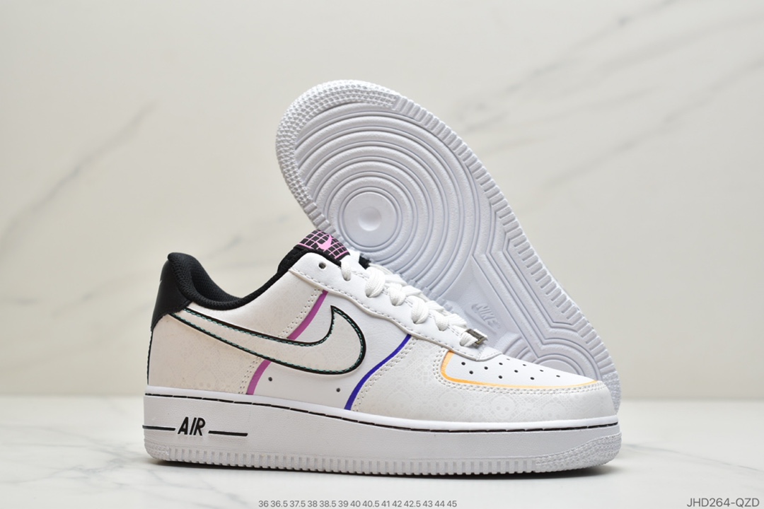 190 公司级耐克Nike Air Force 1 Low ”Day of e Dead” 亡灵节 空军一号CT1138-100