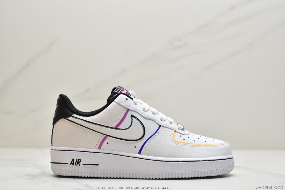 190 公司级耐克Nike Air Force 1 Low ”Day of e Dead” 亡灵节 空军一号CT1138-100