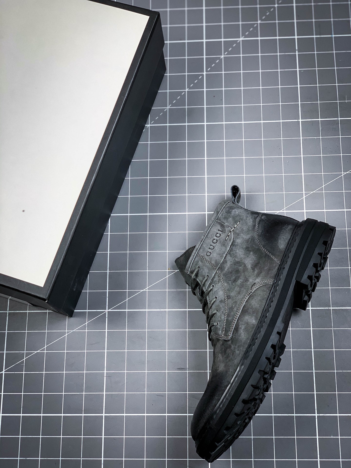 380  Gucci Screener GG High-Top Sneaker 经典原型复古高帮百搭做旧休闲男靴