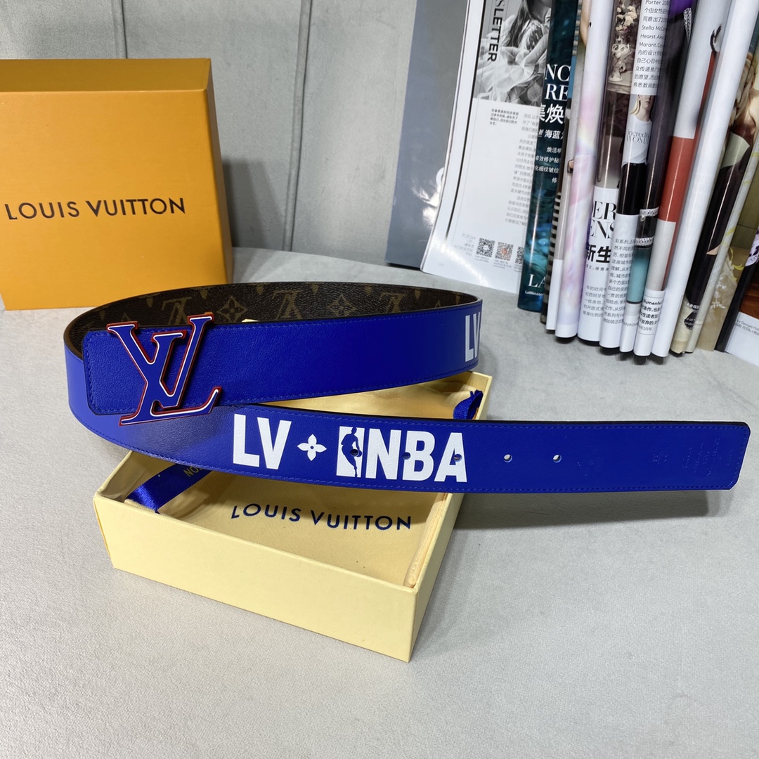 Louis Vuitton Belts Calfskin Canvas Cowhide Spring/Summer Collection Fashion