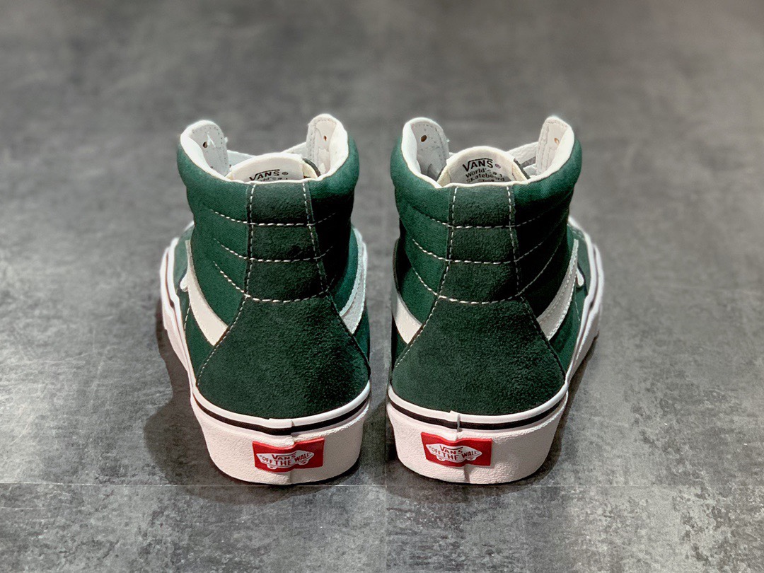 下调140 Vans SK8-Hi 经典系列 深绿色高帮