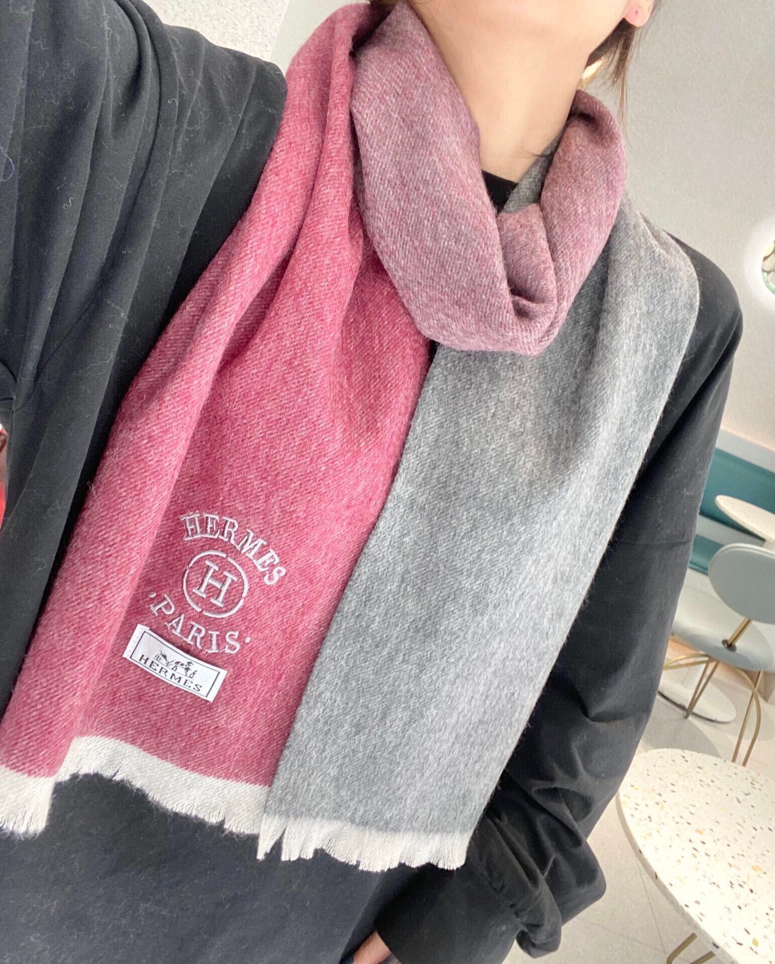 爱马仕男女同款围巾且买且珍惜羊绒款都