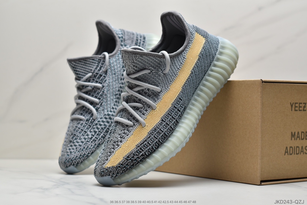 160 公司级阿迪达斯Adidas YEEZY BOOST 350 V2 百搭轻便爆米花中底休闲运动慢跑鞋新氧化天鹅拼接满天星 FZ5246