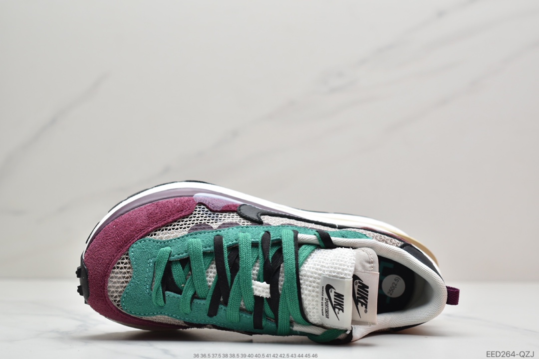 360 公司级Sacai x Nike Vaporwaffle String Villain Red 酒红纯原大厂 DD3035-200