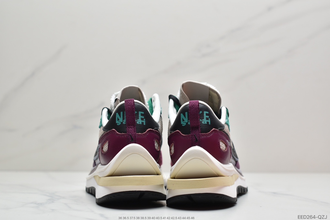 360 公司级Sacai x Nike Vaporwaffle String Villain Red 酒红纯原大厂 DD3035-200