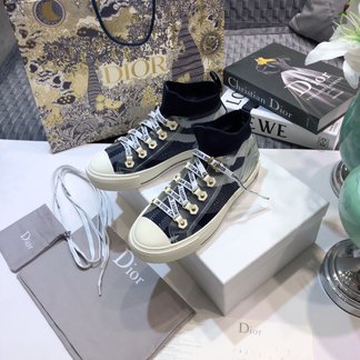 Dior Buy Shoes Sneakers Yellow Cotton Knitting Summer Collection Low Tops