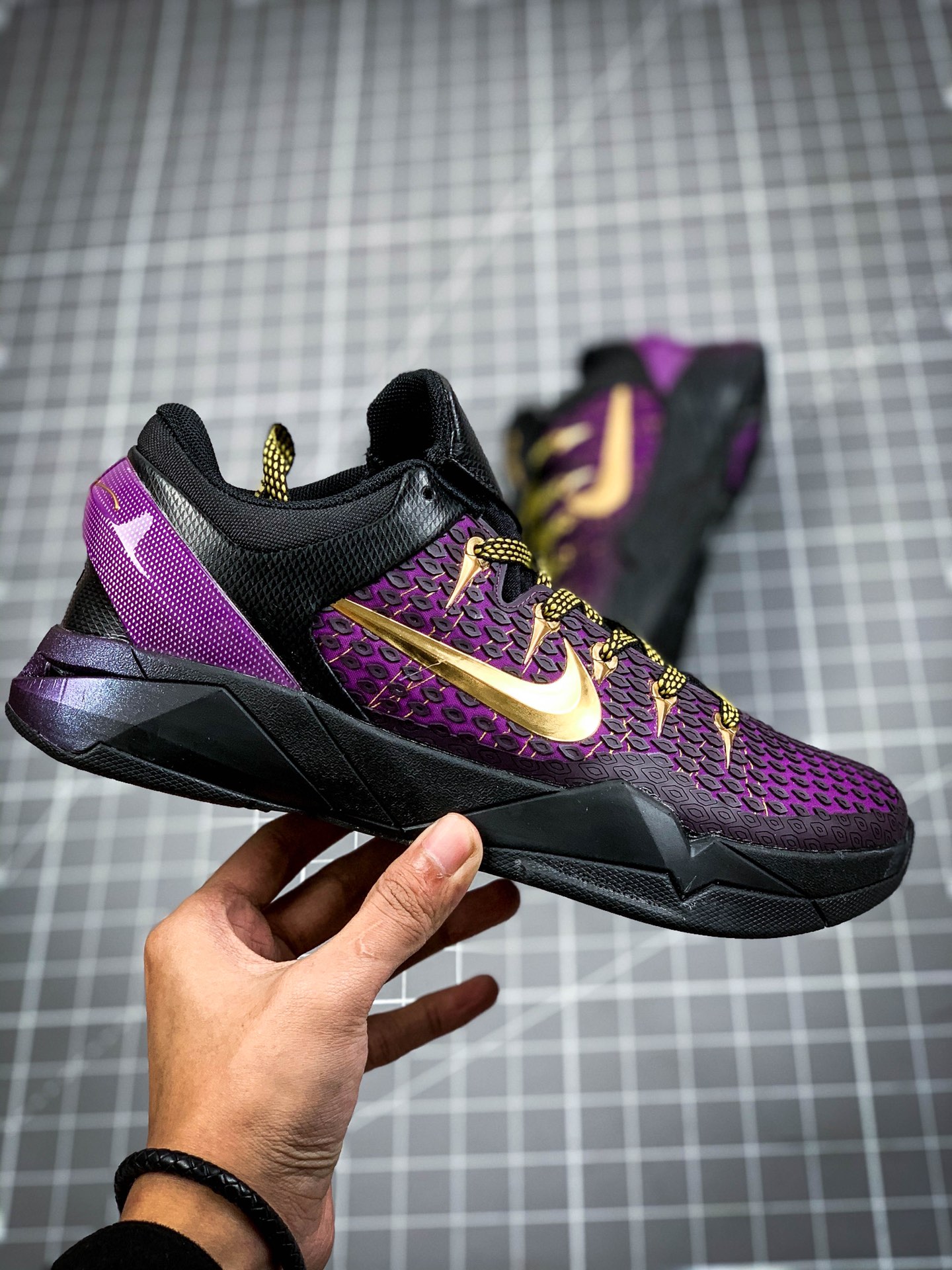 260 Nike Zoom Kobe VIII System”GC”科比ZK8代复刻实战运动低帮文化篮球鞋“黑黄广告色”555286-077