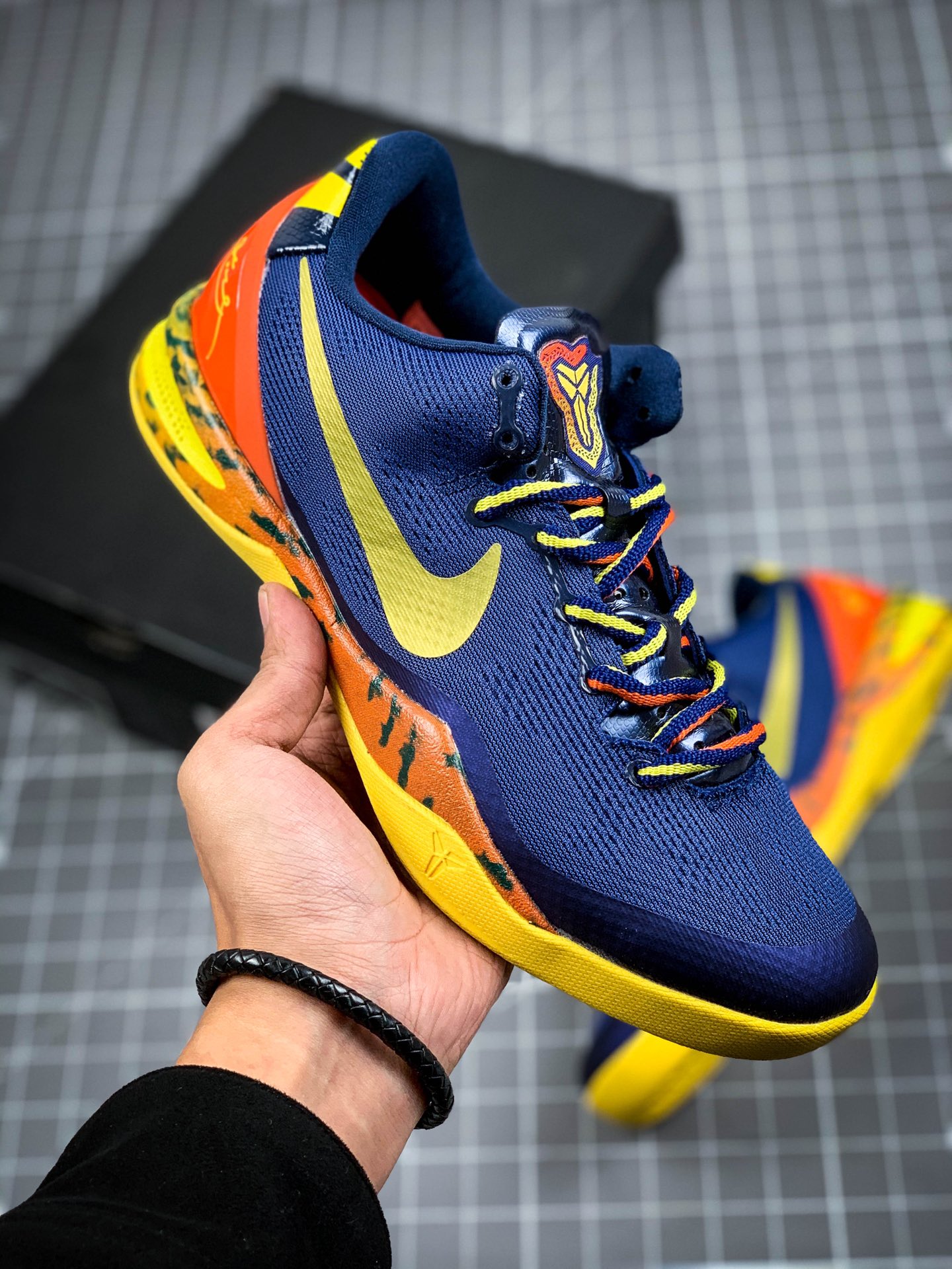 260 耐克Nike Zoom Kobe VIII System”GC”科比ZK8代复刻实战运动低帮文化篮球鞋“黑黄广告色”555286-077