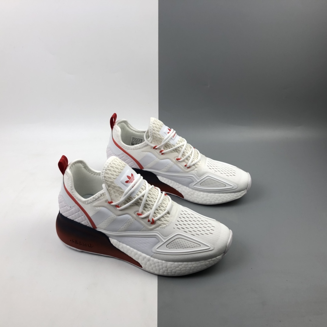 180 Adidas ZX 2K 4D 阿迪达斯网纱针织呼吸面套脚休闲运动慢跑鞋 FZ4640