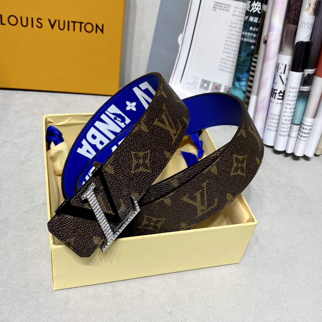 AAAA Quality Replica
 Louis Vuitton Belts Calfskin Canvas Cowhide Spring/Summer Collection Fashion