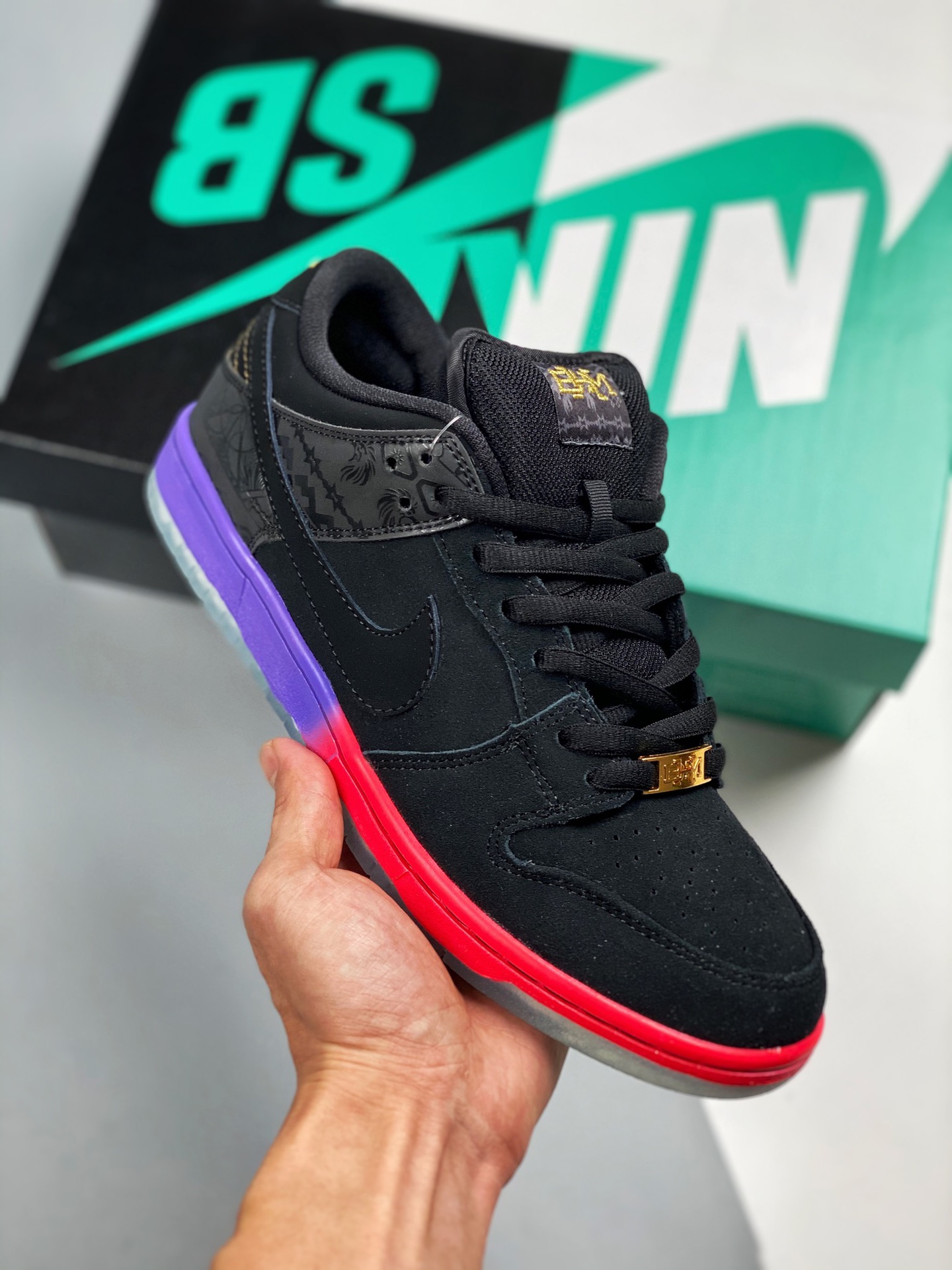 Nike SB Dunk Low BHM (2014) Material de primera capa original, forma exclusiva procesada por destilación, ofreciendo me…