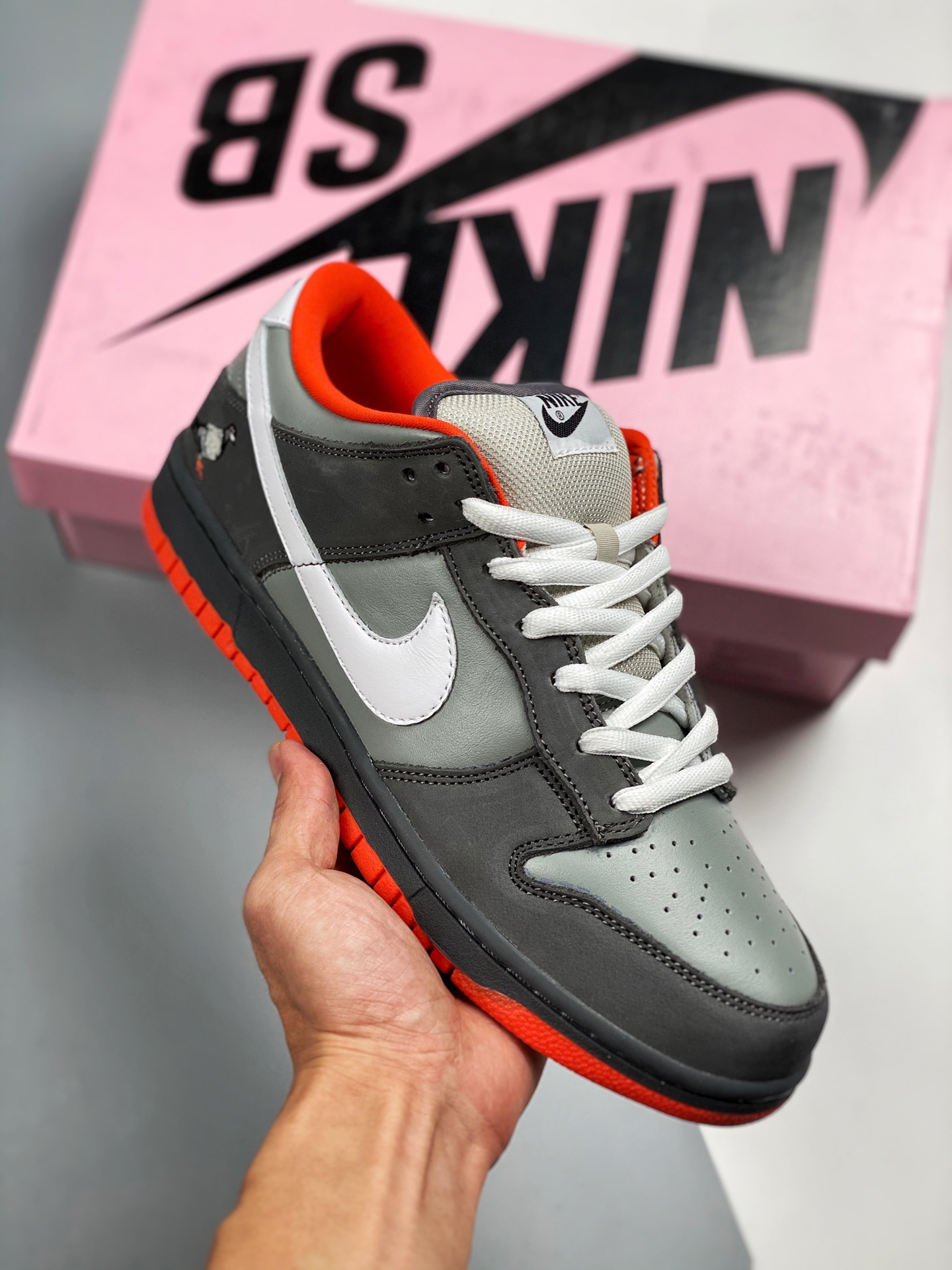 Nike SB Dunk Low Staple NYC Paloma gris, producción de fábrica grande puramente original #horma de papel orig…