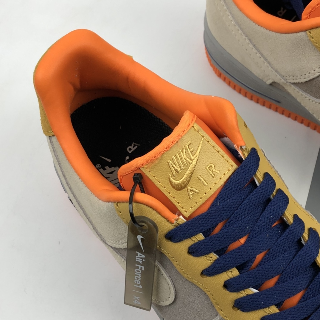 200 Nk Air Force 1  LOW'07  “灰拼橙”空军一号低帮休闲板鞋 DD7209-105