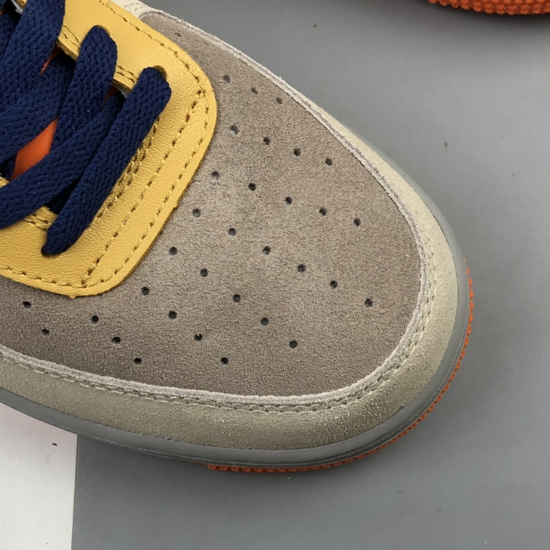 200 Nk Air Force 1  LOW'07  “灰拼橙”空军一号低帮休闲板鞋 DD7209-105