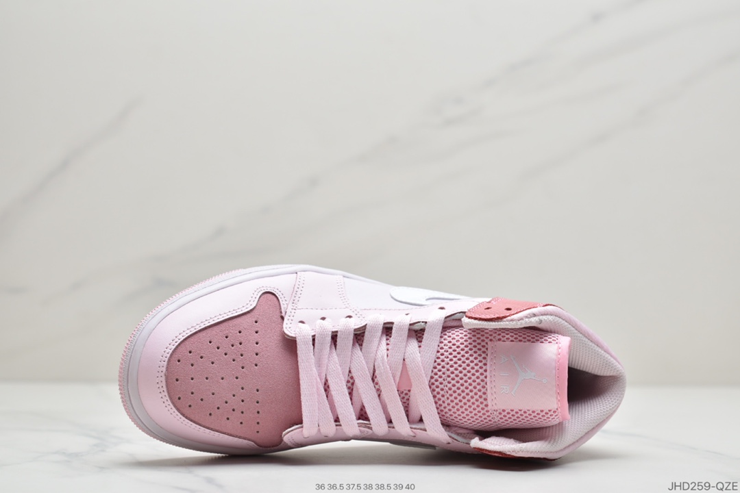 190 公司级Air Jordan 1 Mid” Digital Pink 樱花粉 CW5379-600