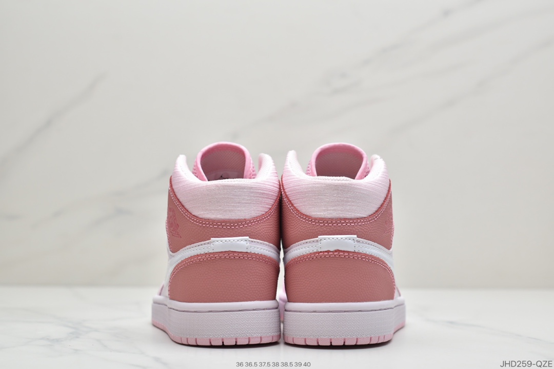 190 公司级Air Jordan 1 Mid” Digital Pink 樱花粉 CW5379-600