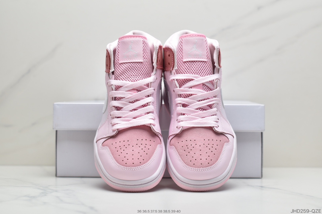 190 公司级Air Jordan 1 Mid” Digital Pink 樱花粉 CW5379-600
