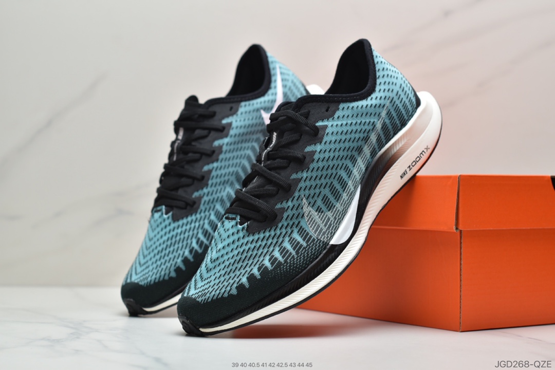 180 公司级耐克 Nike Zoom Pegasus Turbo 2  针织透气缓震疾速跑鞋 AT2863