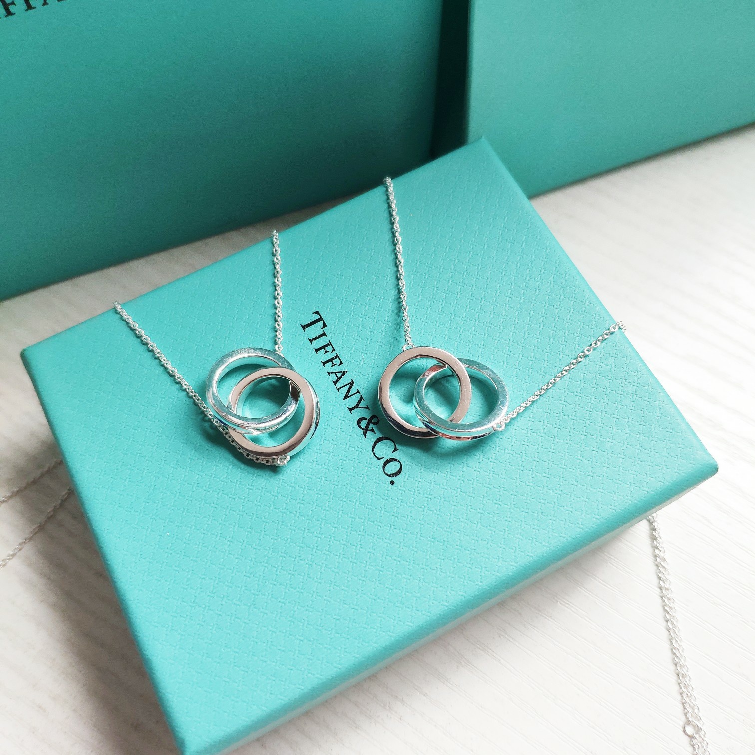 Tiffany & Co. Tiffany Co.蒂夫尼双戒双环项链