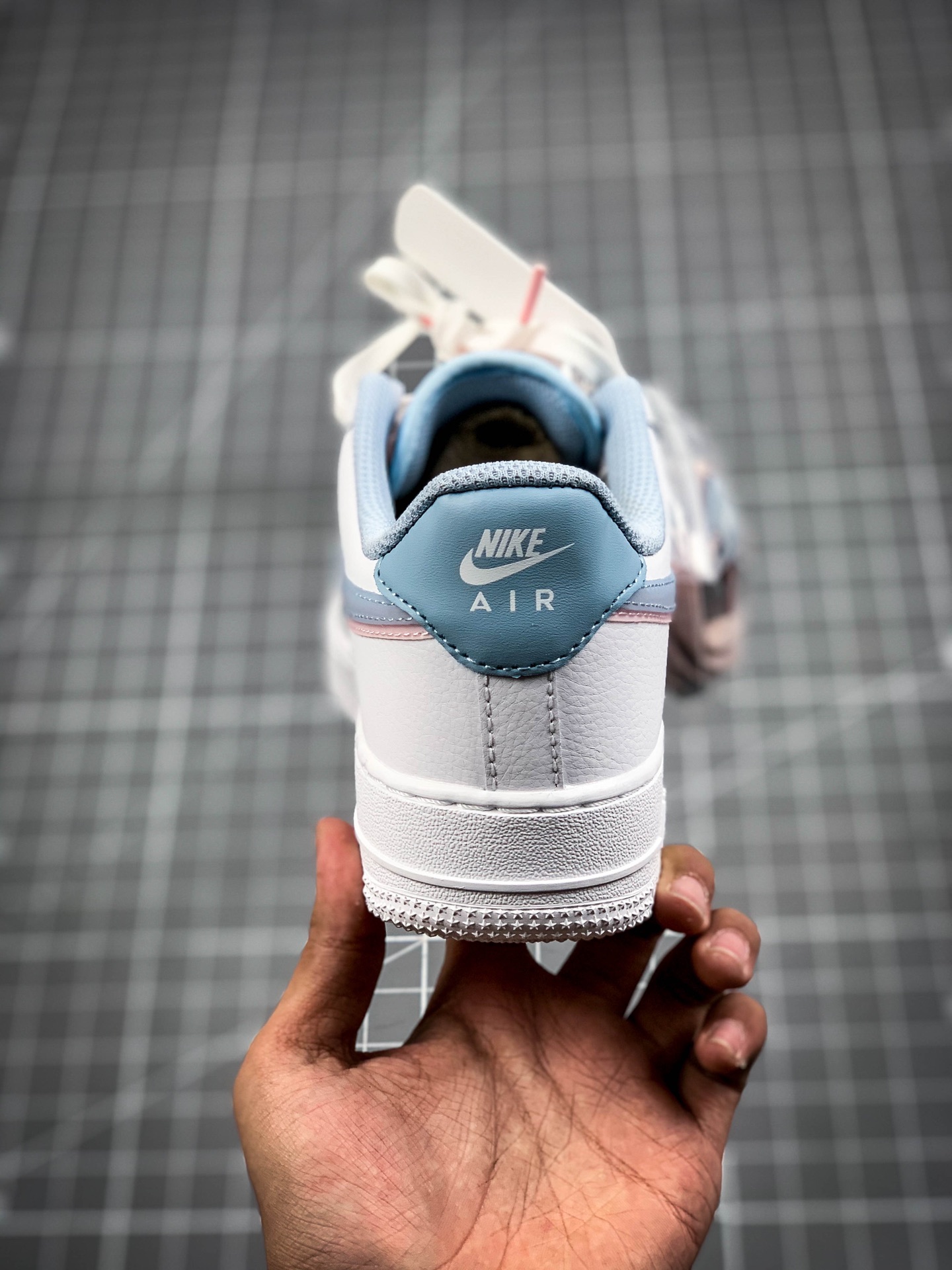 200 Air Force1 Low White pink blue 双勾蓝粉空军一号低帮 CW1574-100