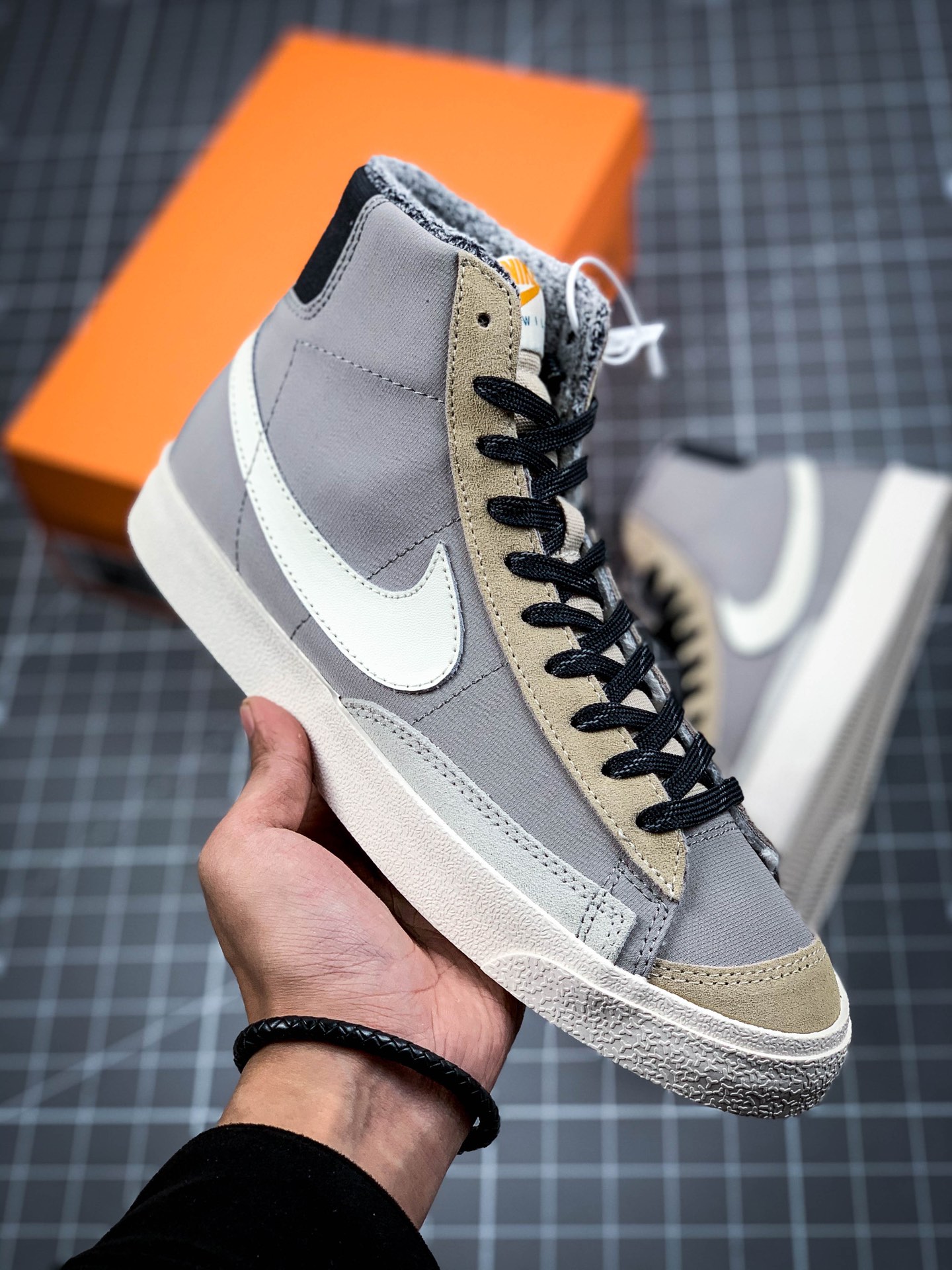 200  独家最强真硫化版本 Nike Blazer Mid '1977 Vintage 灰粽 DC5269-033
