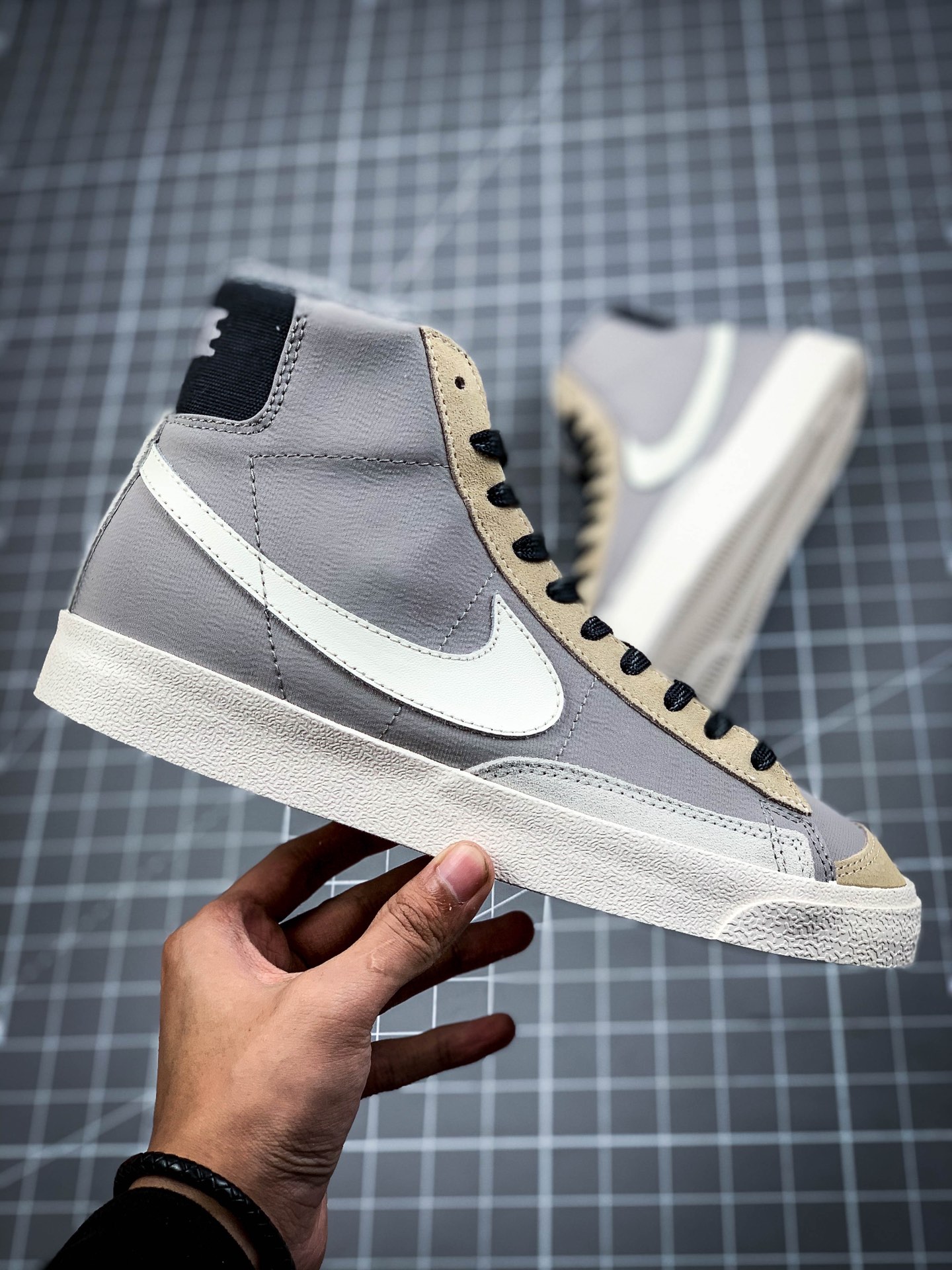 200  独家最强真硫化版本 Nike Blazer Mid '1977 Vintage 灰粽 DC5269-033