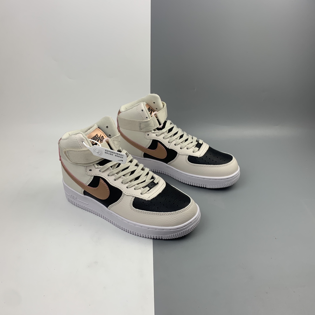 200 NK Air Force 1'07 Hihg 秋茶珍珠奶茶空军一号高帮休闲板鞋 DB5080-100