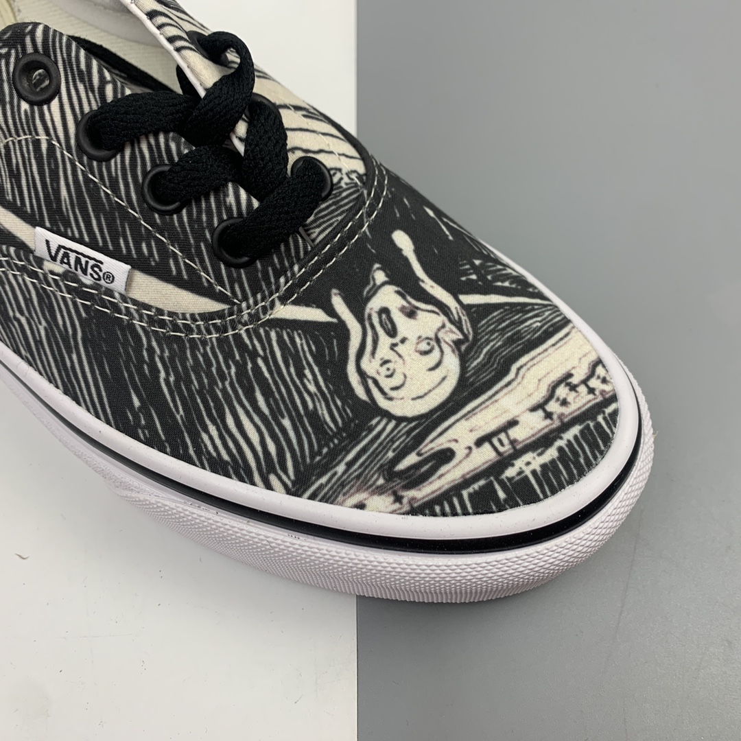 150 Vans Authentic x Moma 爱德华蒙克联名低帮板鞋 VN0A4BV41UB