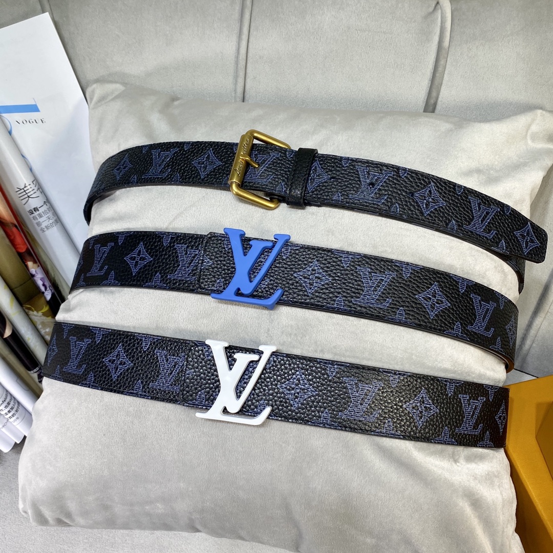 Louis Vuitton Belts Calfskin Cowhide