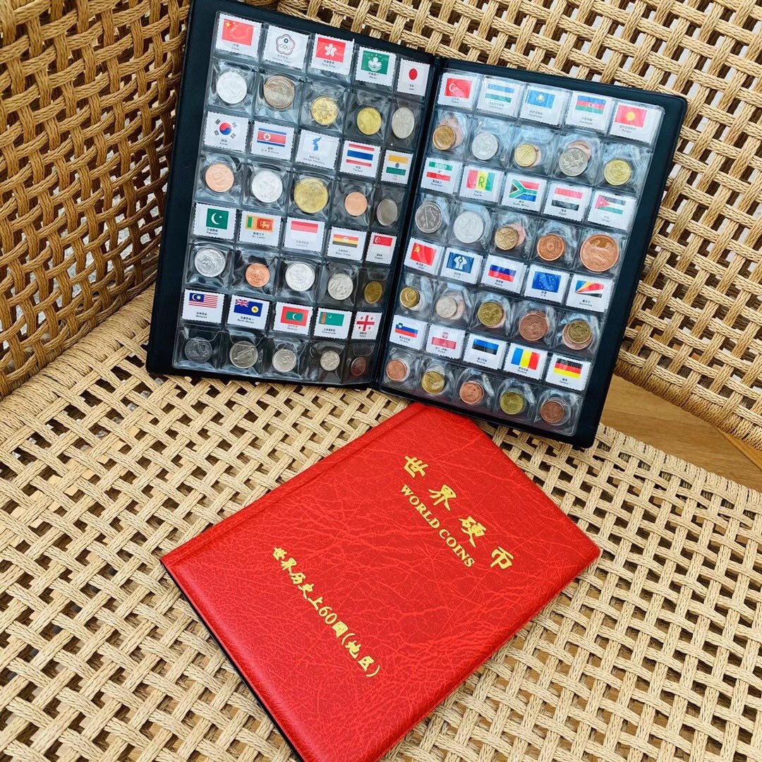 60-Nation Coin Collection Album Set. Designed for educational study and  - Comprehensive 9
