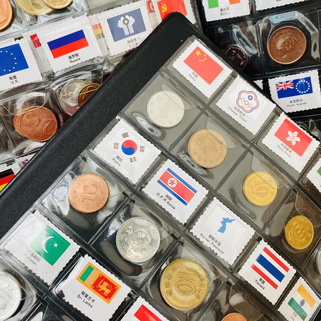 60-Nation Coin Collection Album Set. Designed for educational study and  - Comprehensive 8