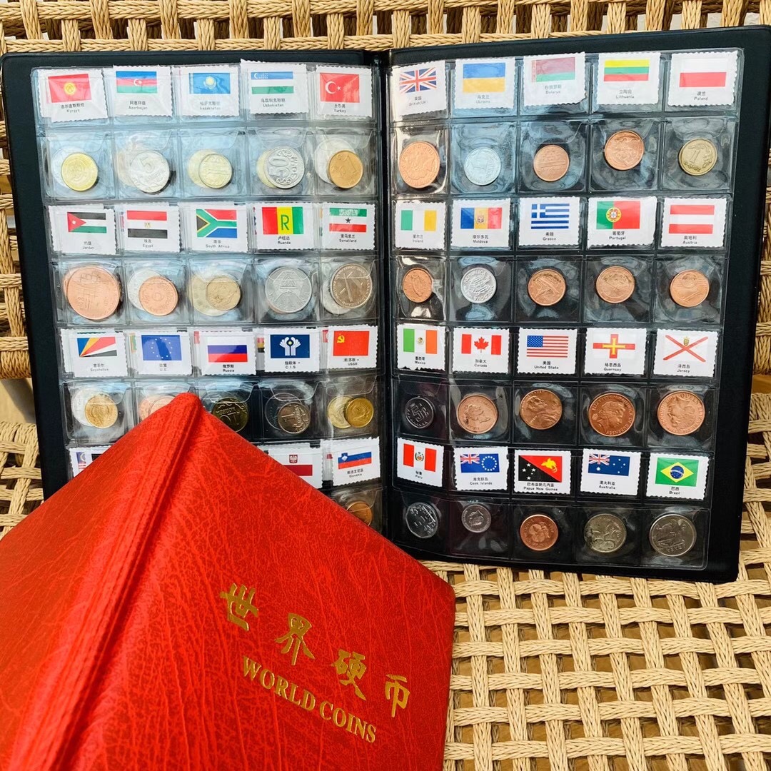 60-Nation Coin Collection Album Set. Designed for educational study and  - Comprehensive 3