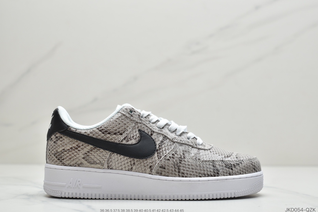 160 公司级耐克 Nike Air Force 1 Premium ”Red Bark” “狂野蛇纹拼接”BQ4424-148