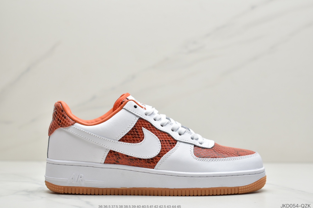 160 公司级耐克 Nike Air Force 1 Premium ”Red Bark” “狂野蛇纹拼接”BQ4424-148